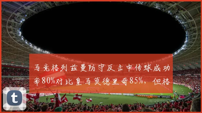 马竞格列兹曼防守反击中传球成功率80%对比皇马莫德里奇85%,但格列兹曼射门更果断