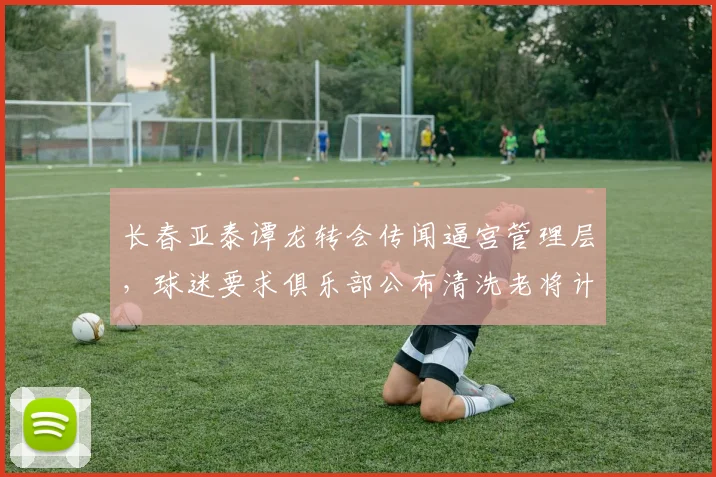 长春亚泰谭龙转会传闻逼宫管理层,球迷要求俱乐部公布清洗老将计划